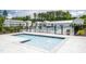 Beautiful kiddie pool surrounded by fencing and seating, perfect for Gathering fun at 601 Rockwater Path, Durham, NC 27713