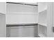 Walk in closet with shelving and hanging racks at 625 New Road Rd, Raleigh, NC 27608