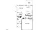 First floor layout with the garage, entry, laundry, powder room, Gathering room, kitchen and breakfast area at 69 Willow Cameron Way, Angier, NC 27501