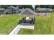 Community pavilion with ample seating and a nearby walking trail is a relaxing area at 705 Churton Pl, Cary, NC 27518