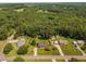 Expansive aerial view of the property showcasing lush surroundings and neighborhood at 73 Richmond Dr, Archer Lodge, NC 27527