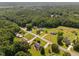 Expansive aerial view of the property showcasing lush surroundings and neighborhood at 73 Richmond Dr, Archer Lodge, NC 27527