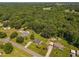Expansive aerial view of the property showcasing lush surroundings and neighborhood at 73 Richmond Dr, Archer Lodge, NC 27527