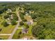 Expansive aerial view of the property showcasing lush surroundings and neighborhood at 73 Richmond Dr, Archer Lodge, NC 27527