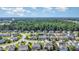 Spacious neighborhood featuring single-Gathering homes and mature trees, all under a beautiful blue sky at 8007 Crookneck Dr, Angier, NC 27501