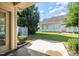 Backyard featuring a patio, lawn, and shed, perfect for outdoor enjoyment at 8007 Crookneck Dr, Angier, NC 27501