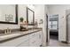 This stylish bathroom boasts dual sinks, modern fixtures, and sleek countertops at 817 James J Freeland Memorial Dr, Hillsborough, NC 27278