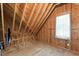 Unfinished attic space perfect for storage at 83 Calabria Ct, Clayton, NC 27527