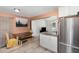Eat-in kitchen and island offers an efficient layout for cooking and casual dining at 11 Sherman Rd, Fuquay Varina, NC 27526