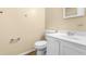 Powder room featuring standard white toilet and sink at 1320 Park Glen Drive Dr # 204, Raleigh, NC 27610