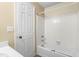 Bathroom with white tile and a white bathtub at 1320 Park Glen Drive Dr # 204, Raleigh, NC 27610