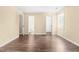 Spacious bedroom with multiple entryways and a window providing natural light at 1320 Park Glen Drive Dr # 204, Raleigh, NC 27610