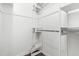 Walk-in closet with white shelving and storage options at 1320 Park Glen Drive Dr # 204, Raleigh, NC 27610