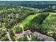 Expansive aerial view of a well-maintained golf course integrated into a residential community at 1326 Fairview Club Dr, Wake Forest, NC 27587