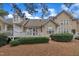 View of the backyard, including deck and rear house exterior at 1326 Fairview Club Dr, Wake Forest, NC 27587