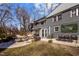 The backyard features a fire pit, patio seating, a dining table and outdoor lounge at 1603 N Alston Ave, Durham, NC 27701