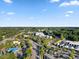 Aerial view of local commercial area with shopping, dining, and service businesses at 1805 Abby Knoll Dr, Apex, NC 27502