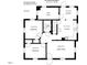 Detailed floor plan showcasing layout, room dimensions, and the location of bedrooms, kitchen, and Gathering room at 203 Spring Street St, Louisburg, NC 27549