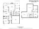 A detailed floor plan of the house, showing the layout of rooms and dimensions on both the first and second floor at 208 Rockport Ridge Way, Cary, NC 27519