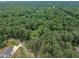 Lush, green aerial view showcasing expansive tree coverage and the surrounding neighborhood at 2095 Woodberry Dr, Clayton, NC 27527