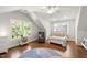 Bright bedroom with natural light, hardwood floors, a cozy reading chair, and comfortable decor at 2707 Anderson Drive Dr, Raleigh, NC 27608