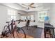 Home gym with a large mirror, exercise equipment, and lots of natural light at 2816 Keck Dr, Burlington, NC 27215