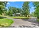 Beautiful house surrounded by a manicured lawn and mature trees, providing a serene and inviting atmosphere at 2816 Keck Dr, Burlington, NC 27215