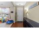Inviting entryway with beautiful wood floors and ample space for decor at 300 Stobhill Ln, Holly Springs, NC 27540