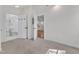 Bright bedroom with an attached bathroom at 406 E Whitaker Mill Rd, Raleigh, NC 27608