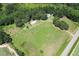 Aerial view of home, farm, and surrounding land at 4822 Nc Highway 98 W, Youngsville, NC 27596