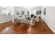 Spacious living room with hardwood floors and a cozy fireplace at 501 Ivyshaw Rd, Cary, NC 27519