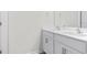Bathroom features a dual sink vanity with modern fixtures and ample storage space at 597 Leven Dr, Gibsonville, NC 27249