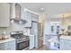 Modern kitchen features stainless steel appliances and stylish backsplash at 931 Ramseur St, Durham, NC 27701