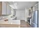 Contemporary kitchen with stainless steel appliances and sleek countertops at 931 Ramseur St, Durham, NC 27701