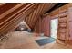 Spacious unfinished attic space ready for renovation and expansion at 1028 Harpers Ridge Ct, Wake Forest, NC 27587