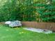 View of a quaint backyard featuring a chicken coop and a garden bed ready for planting at 1209 Ravens Point Cir, Raleigh, NC 27614