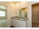 Bathroom featuring a double sink vanity with granite counters at 1444 Heron Pond St, Raleigh, NC 27604
