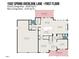 Detailed first floor plan showcasing a spacious layout with designated living and dining areas at 1502 Spring Overlook Ln, Hillsborough, NC 27278