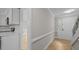 Inviting entryway featuring hardwood floors and freshly painted walls at 1524 Wedgewood Dr, Graham, NC 27253