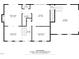 Detailed floor plan showcasing the layout of the living room, kitchen, and dining area at 1524 Wedgewood Dr, Graham, NC 27253