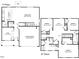 Detailed two-story floor plan showcasing the layout of the living spaces, bedrooms, and garage at 170 Babbling Creek Dr, Youngsville, NC 27596