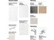Selection of kitchen finishes, including flat panel white cabinets and quartz countertops at 195 Babbling Creek Dr, Youngsville, NC 27596