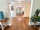 Cozy dining area with hardwood floors and light-colored walls, offering a relaxed atmosphere for meals at 207 Wood Cir, Chapel Hill, NC 27514