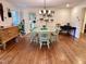 Charming dining room with unique light fixture and chairs, perfect for hosting dinner parties at 207 Wood Cir, Chapel Hill, NC 27514