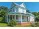 Charming two-story home boasts a wrap-around porch with stately columns and a metal roof at 29 Oak St, Roxboro, NC 27573