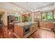 Spacious kitchen island, stainless appliances, and granite countertops, creating an open space at 3707 Stonegate Dr, Chapel Hill, NC 27516