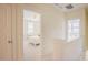 Hallway with views of bedrooms and white trim, offering bright and airy spaces at 41 Highveld Ave, Chapel Hill, NC 27516