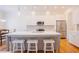 Modern kitchen with white cabinets, stainless steel appliances, and a center island with seating at 41 Highveld Ave, Chapel Hill, NC 27516