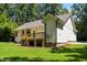 The backyard of the property also features a patio at 4217 Us-70, Durham, NC 27705