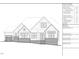 Detailed architectural rendering showcasing the home's charming facade, roofline, and garage at 535 Corbett Dr, Pittsboro, NC 27312